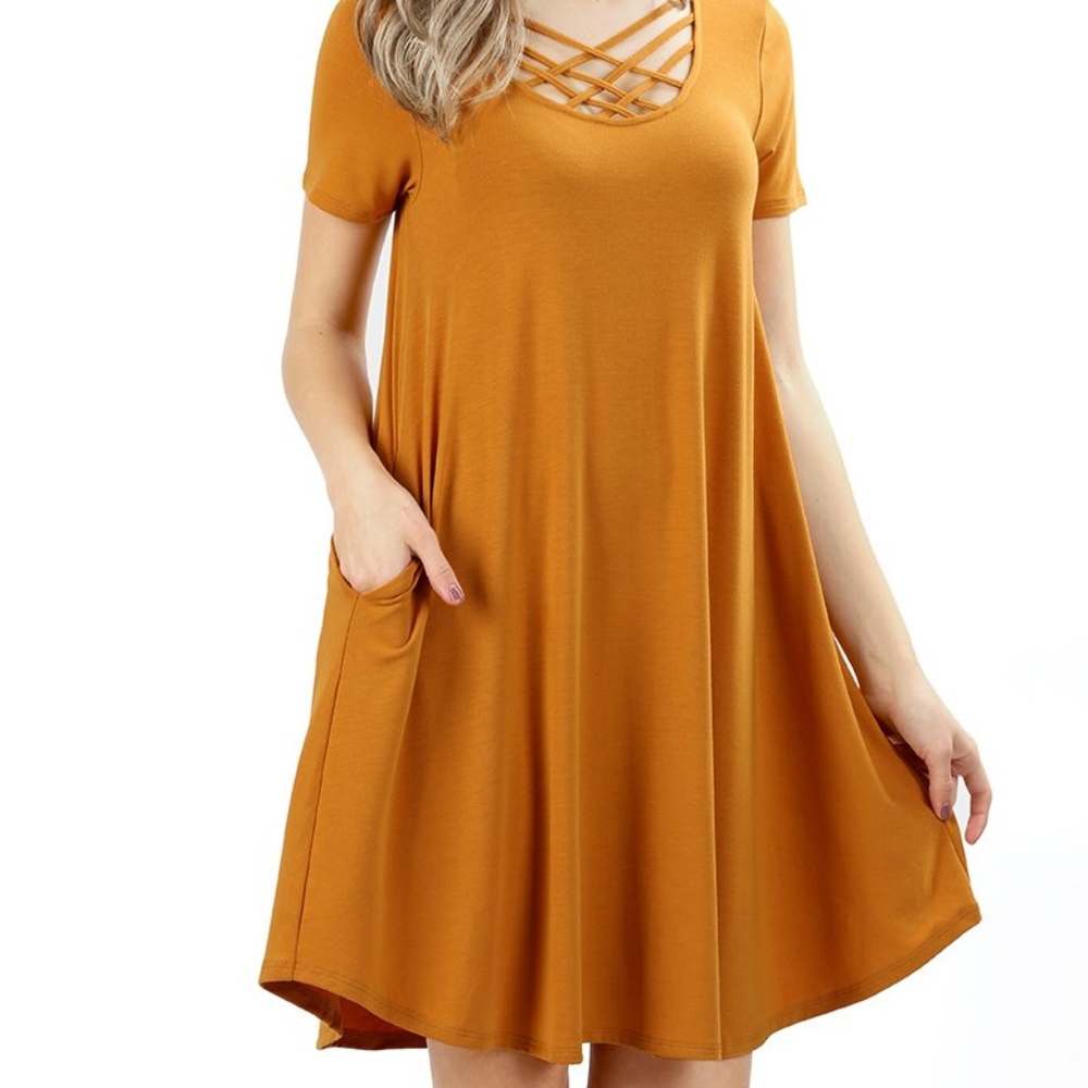 Lattice Dress w/Pockets